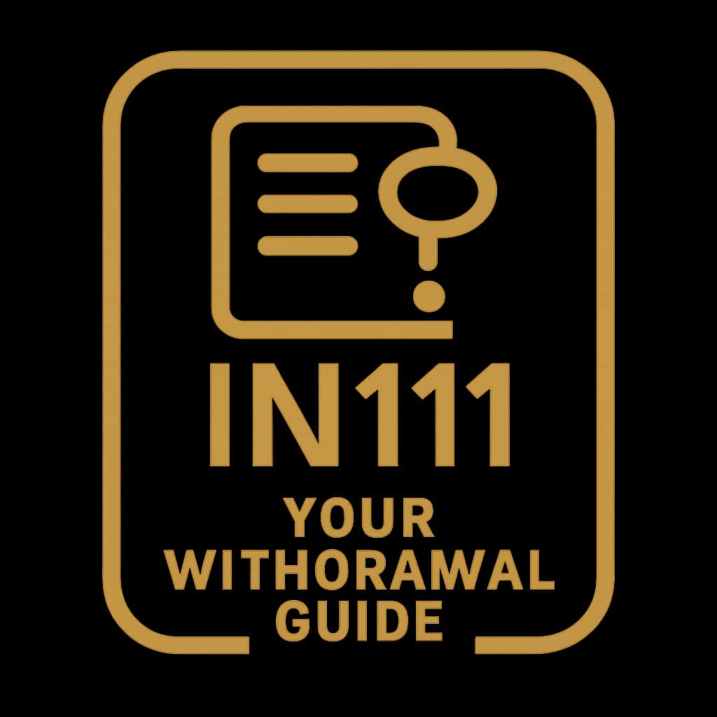 An icon symbolizing support for IN111 withdrawals.